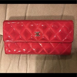 Authentic Chanel pink wallet